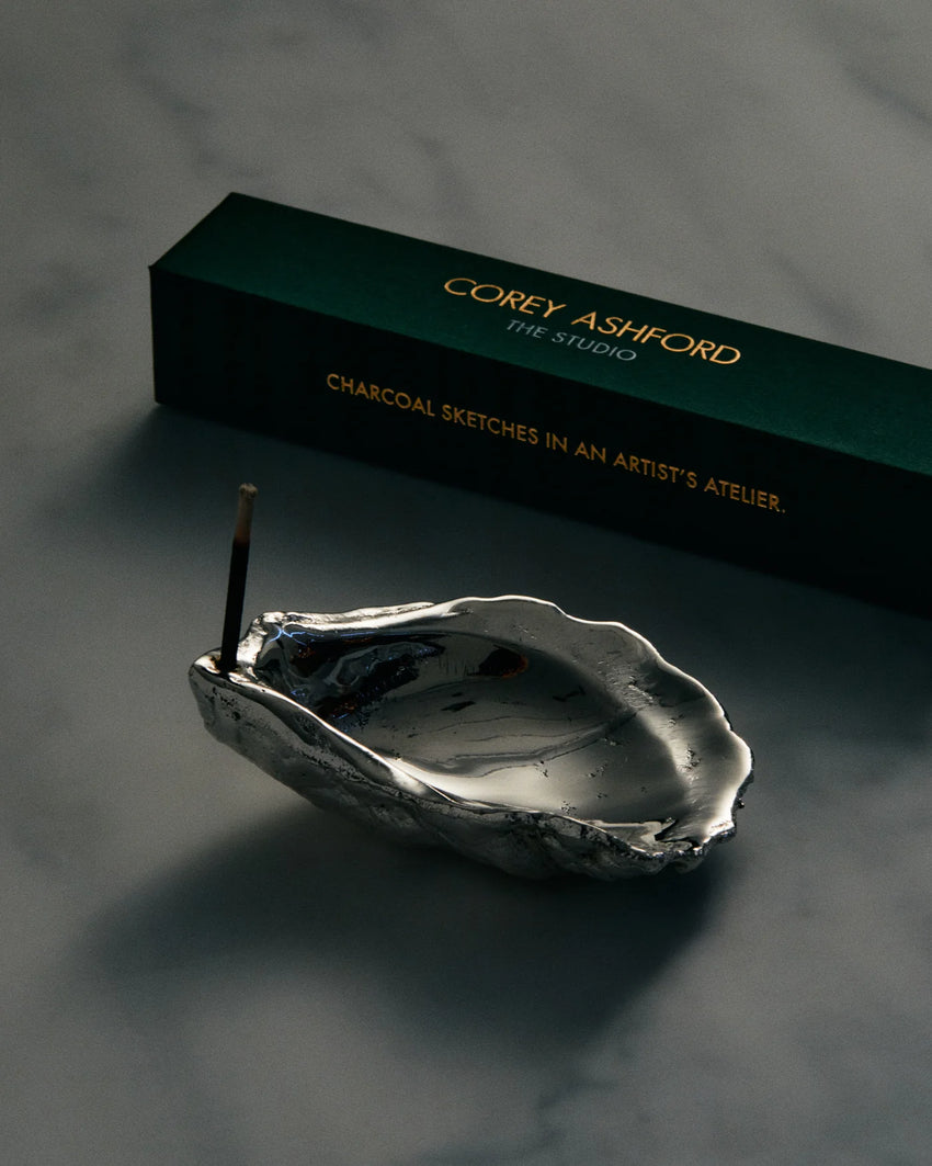 Oyster Incense Holder | Silver