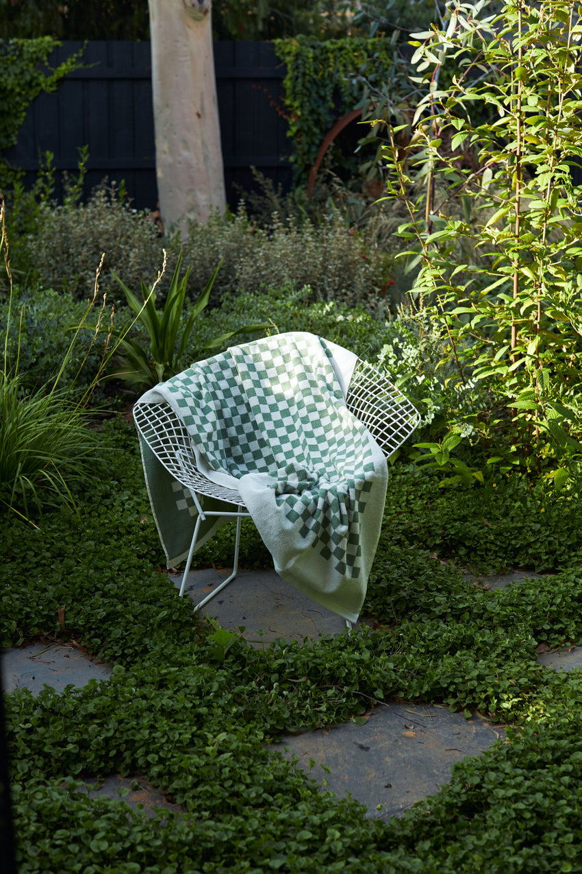 Baina Roman Sage & Chalk Organic Pool Towel