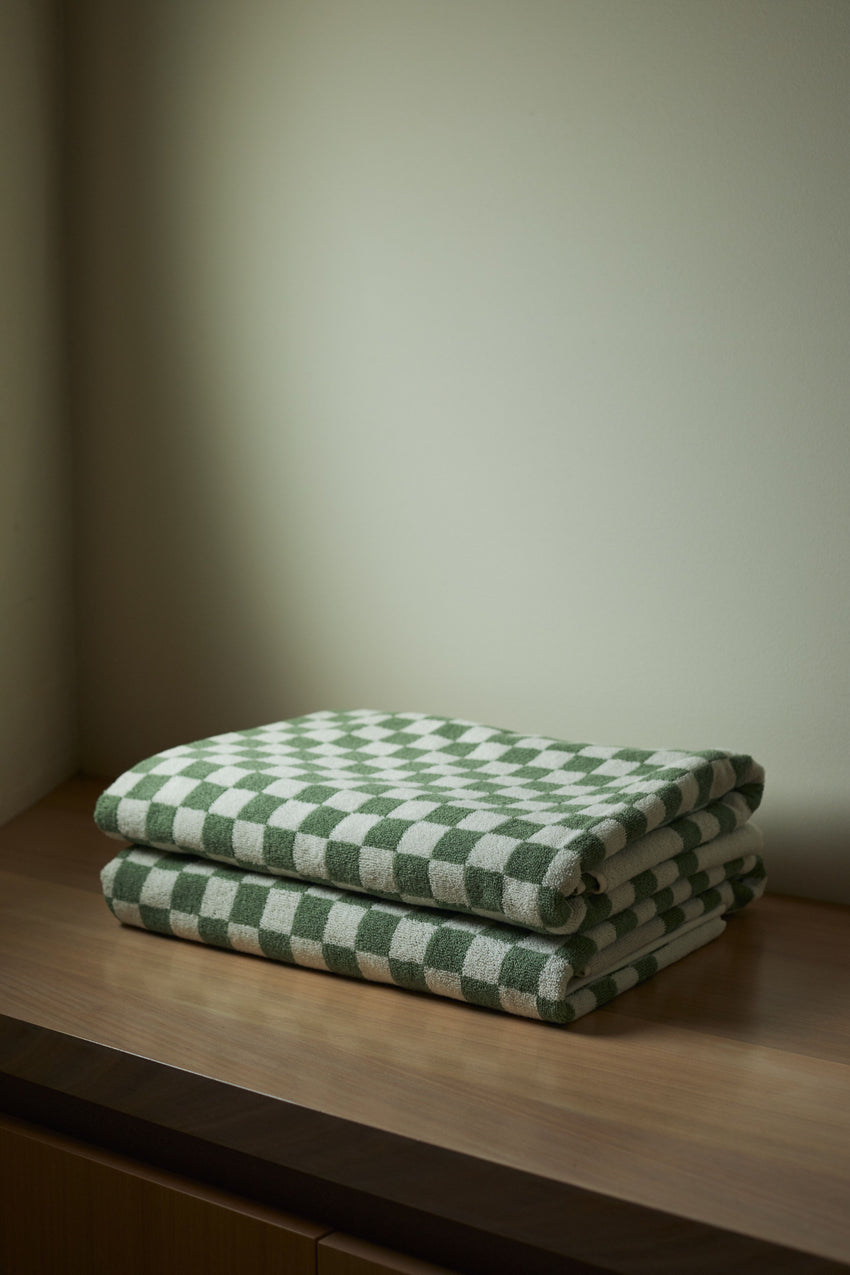 Baina Roman Sage & Chalk Organic Pool Towel